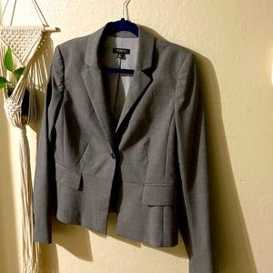 Ann Taylor suit jacket, grey, size 8